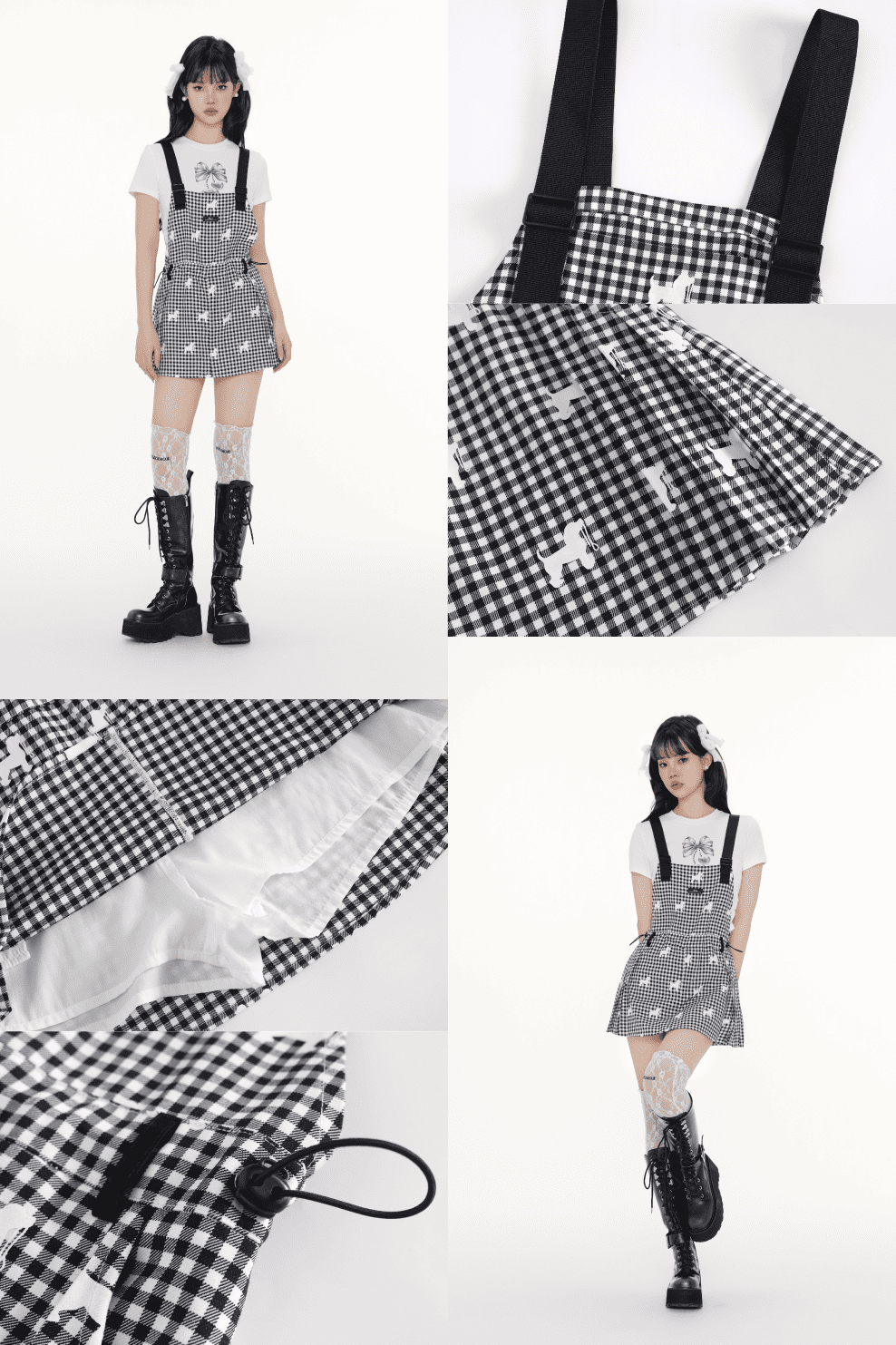 Puppy Check Monotone Salopette