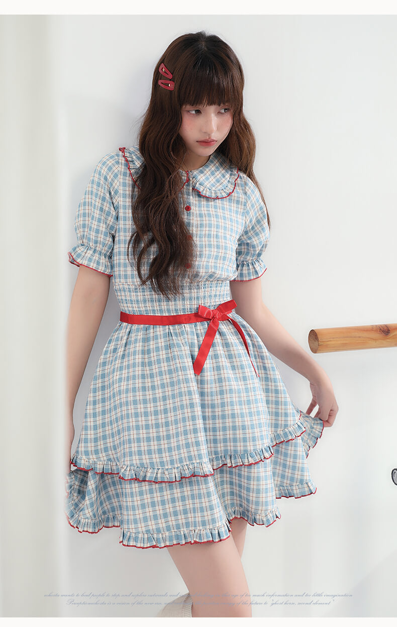 Cherry Pop Checked Dress