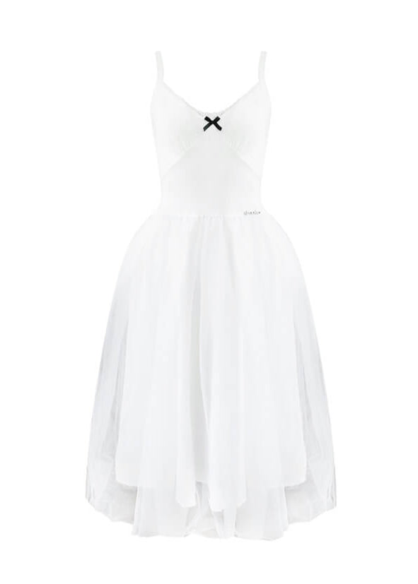 White Elegance Tulle Long Dress