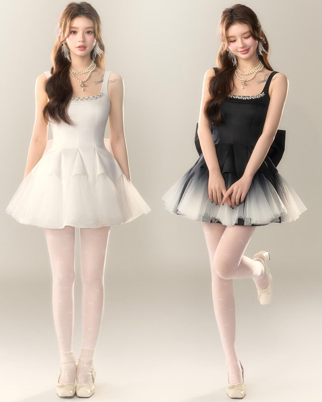Bijou Ribbon Fairy Dress(全2色)