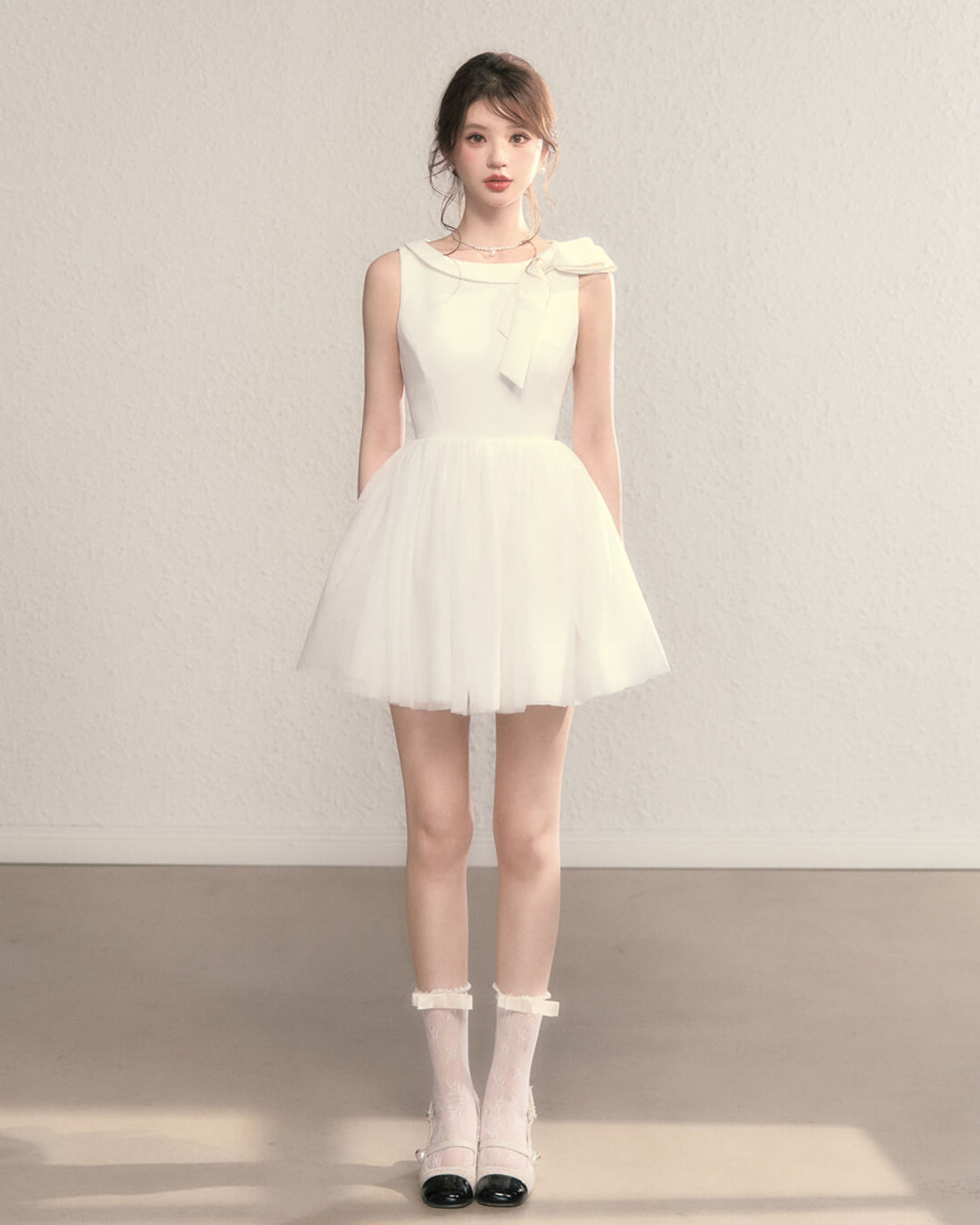 Pastel Charm Ribbon Dress(全2色)