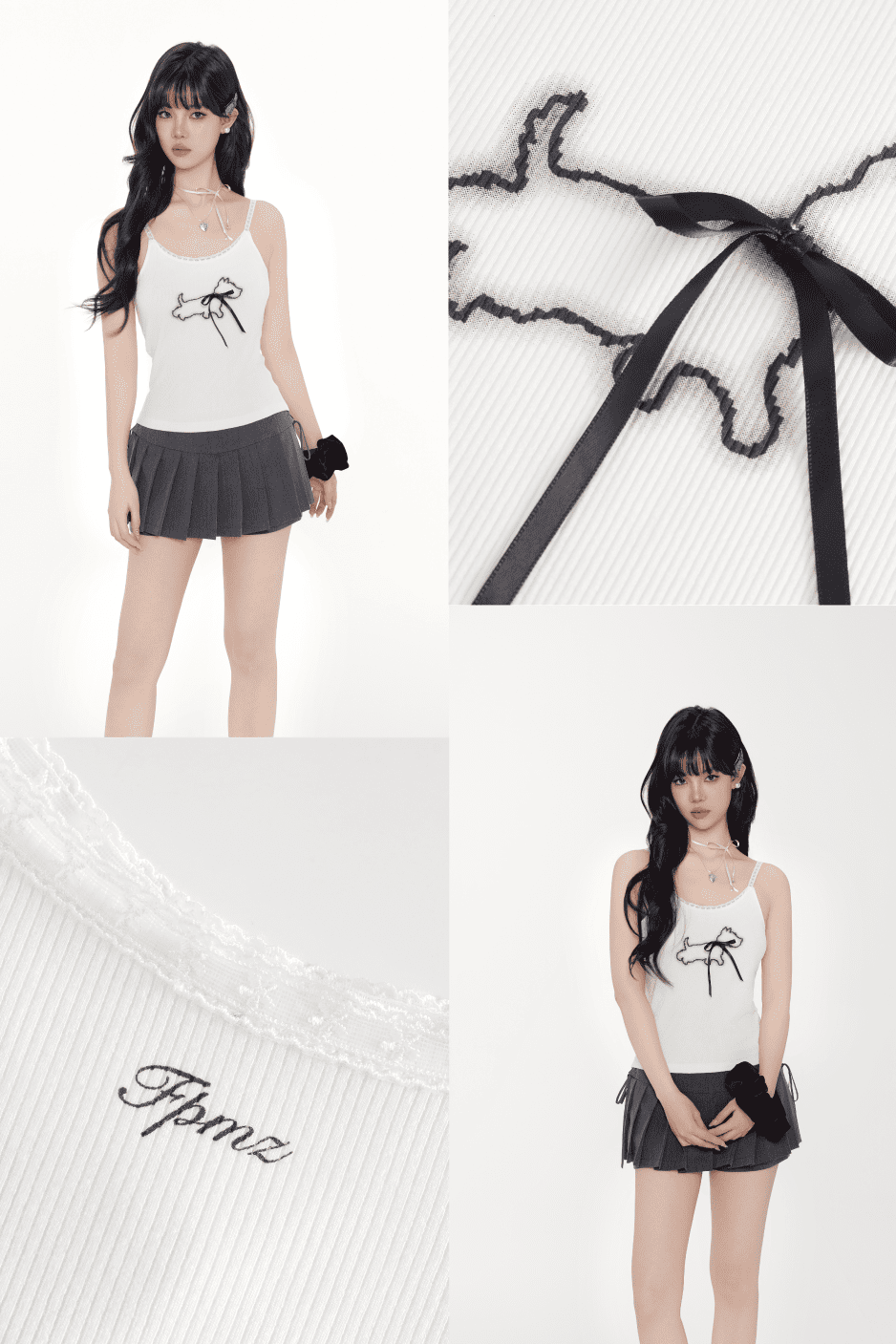 Puppy Silhouette Camisole(全2色)
