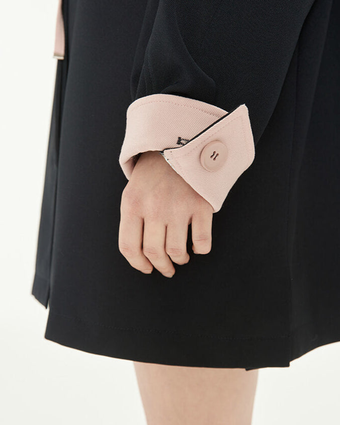 Girly Bicolor Ribbon Jacket