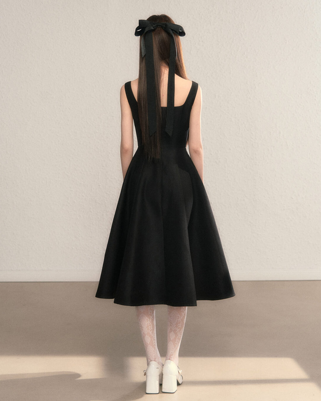 Romantic Ribbon Strap Dress(全2色)