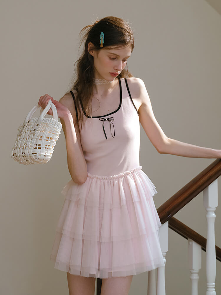 Ballerina Tulle Layered Dress