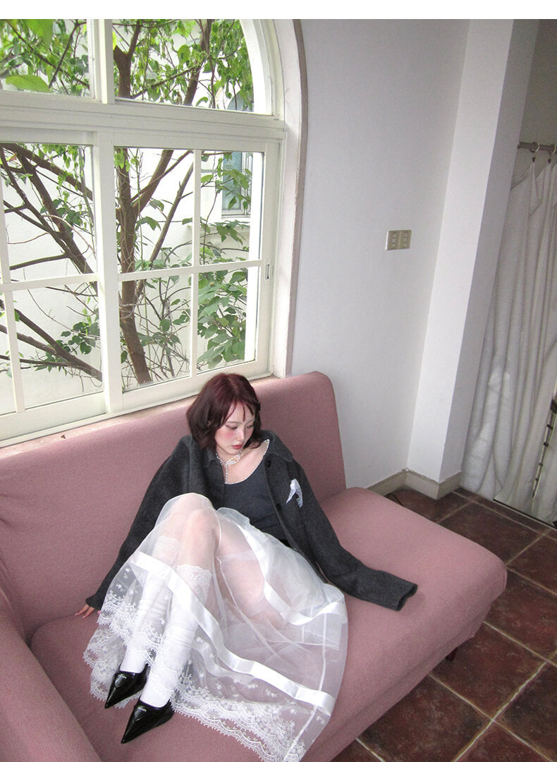 Romantic Lace Sheer Skirt