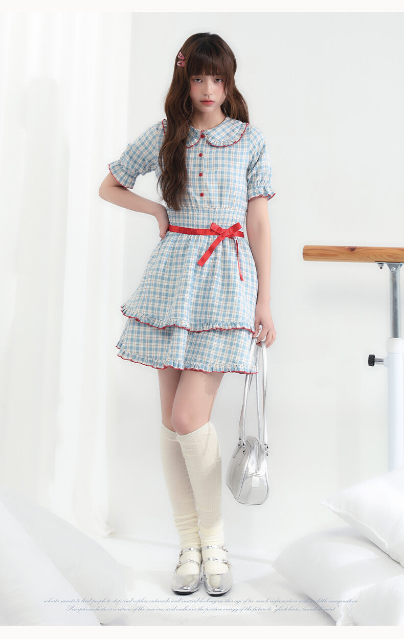 Cherry Pop Checked Dress