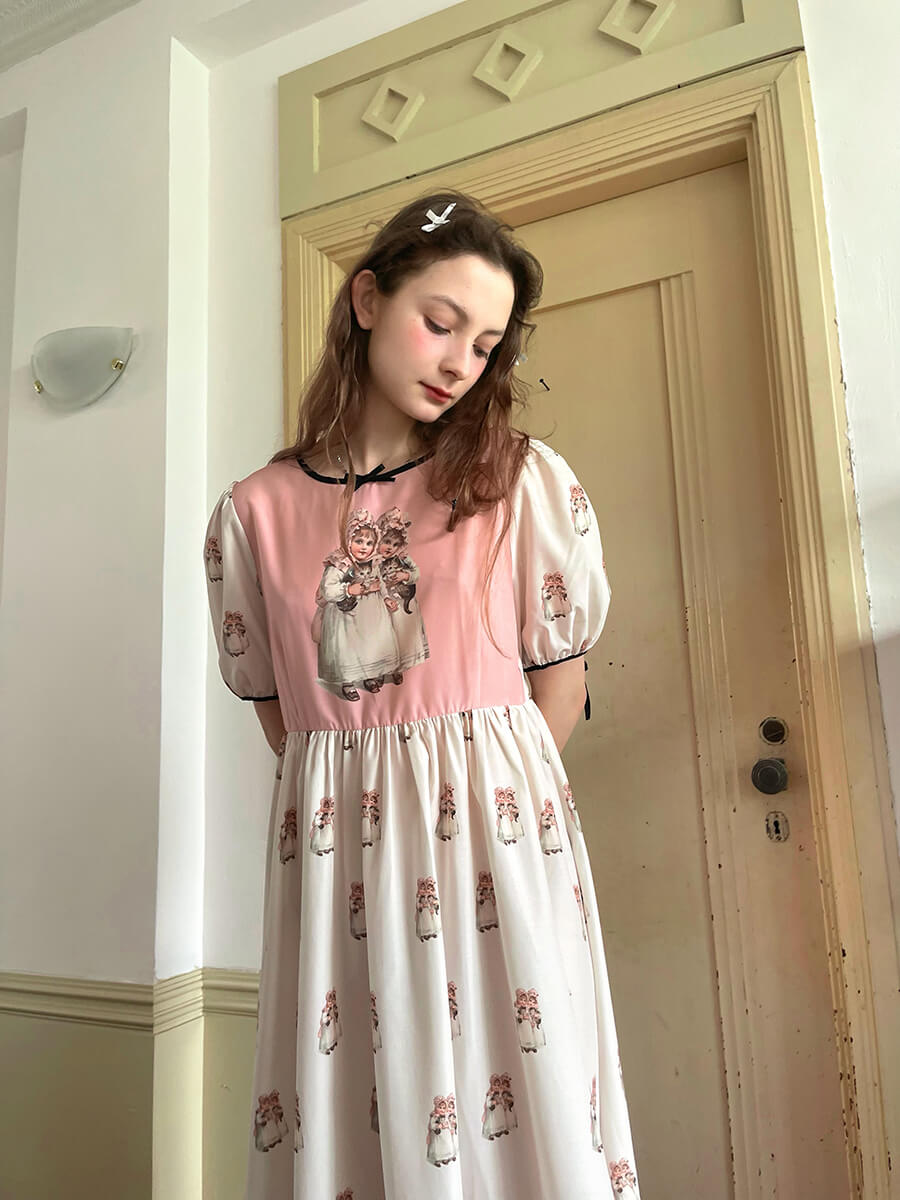 Antique Ribbon Doll Dress