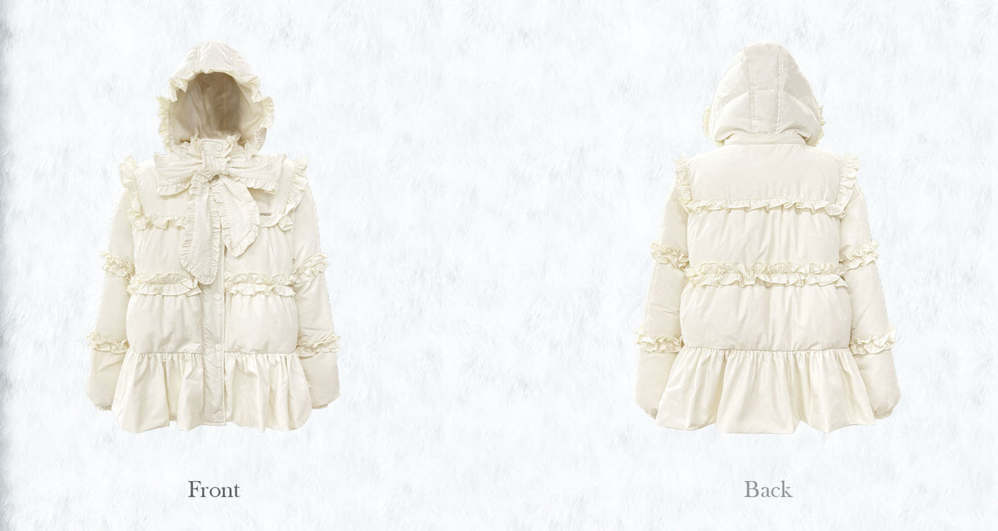Dreamy Flounce Bow Down Jacket