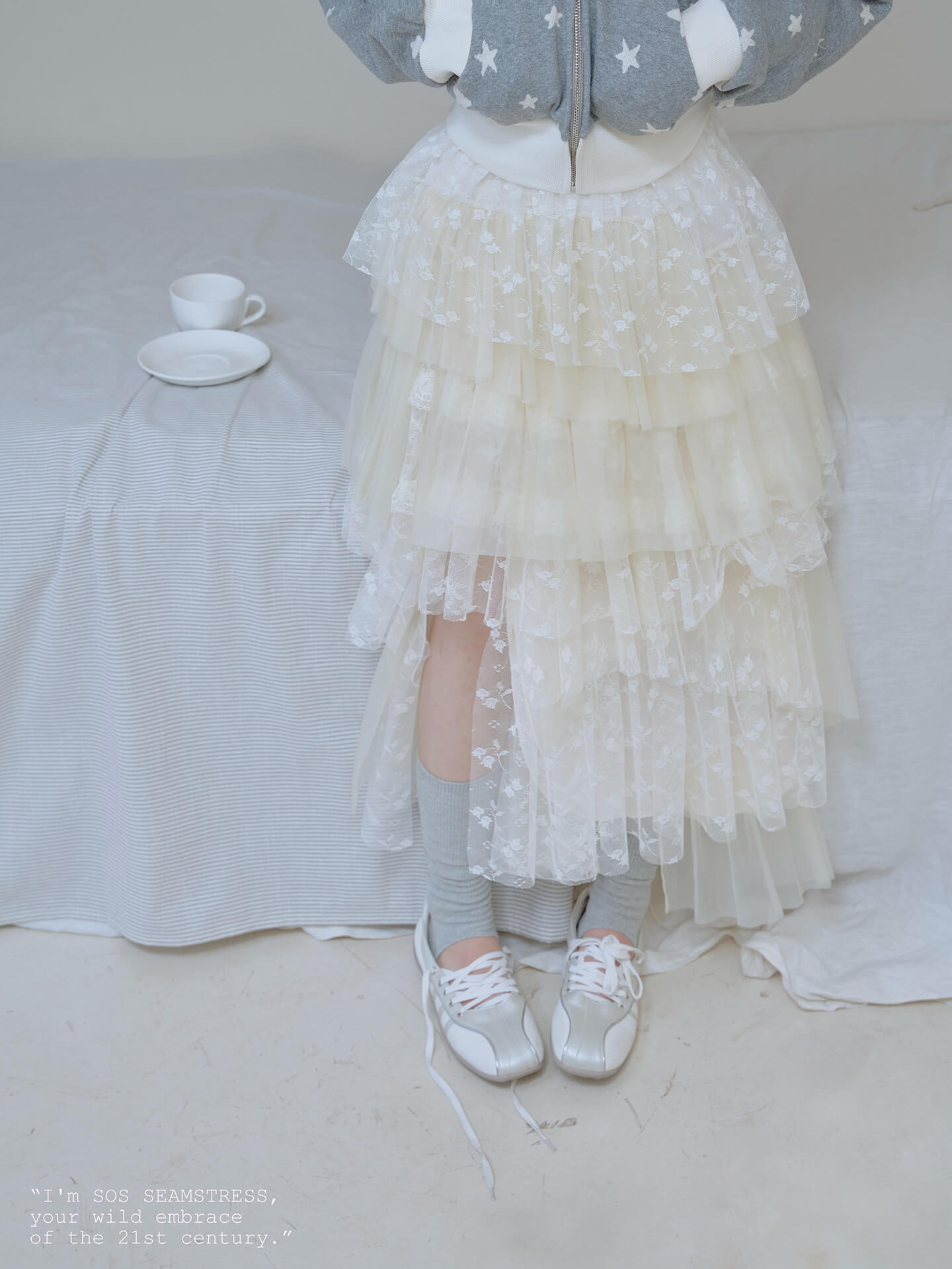 公式】Celestial Lace Tiered Skirt - Fantage（ファンテージ
