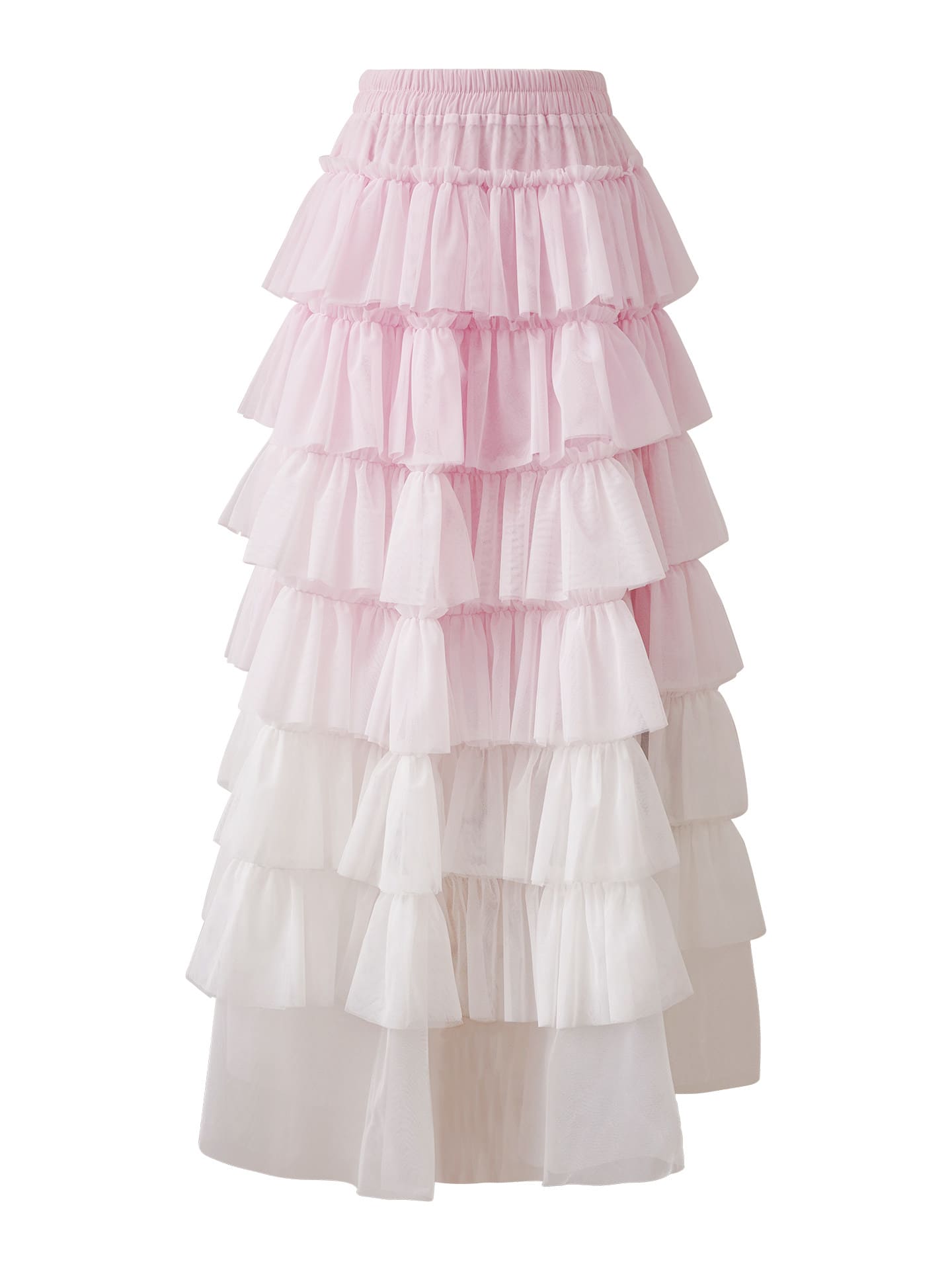 Dreamy Rose Gradient Maxi Skirt