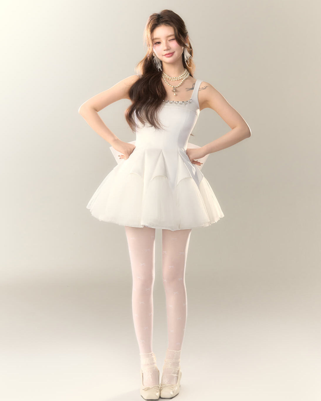 Bijou Ribbon Fairy Dress(全2色)