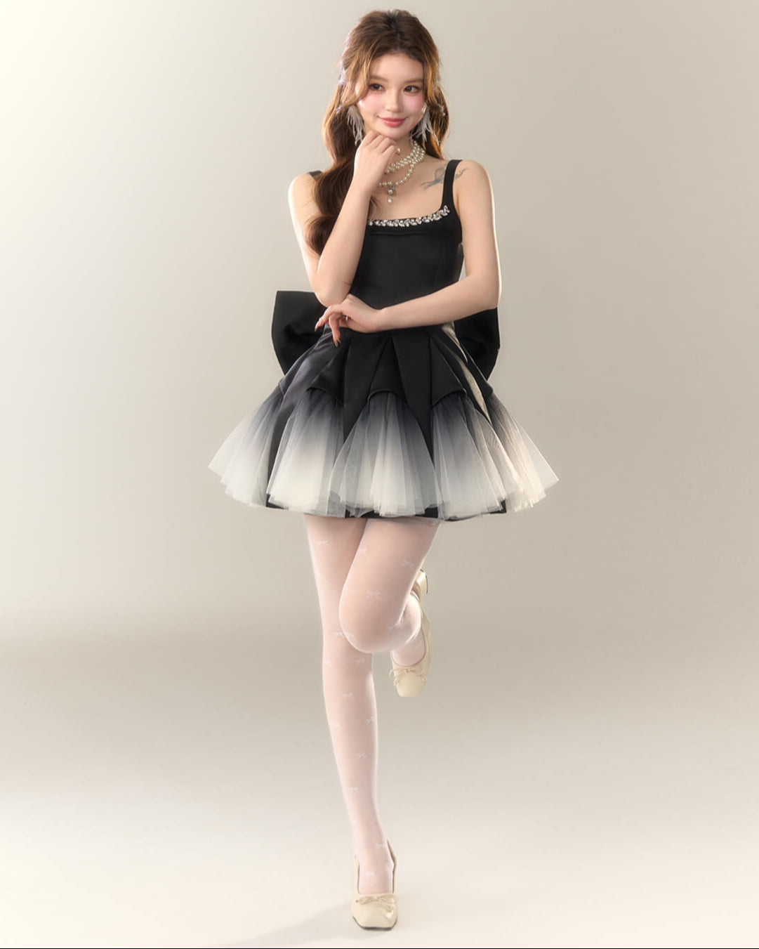 Bijou Ribbon Fairy Dress(全2色)