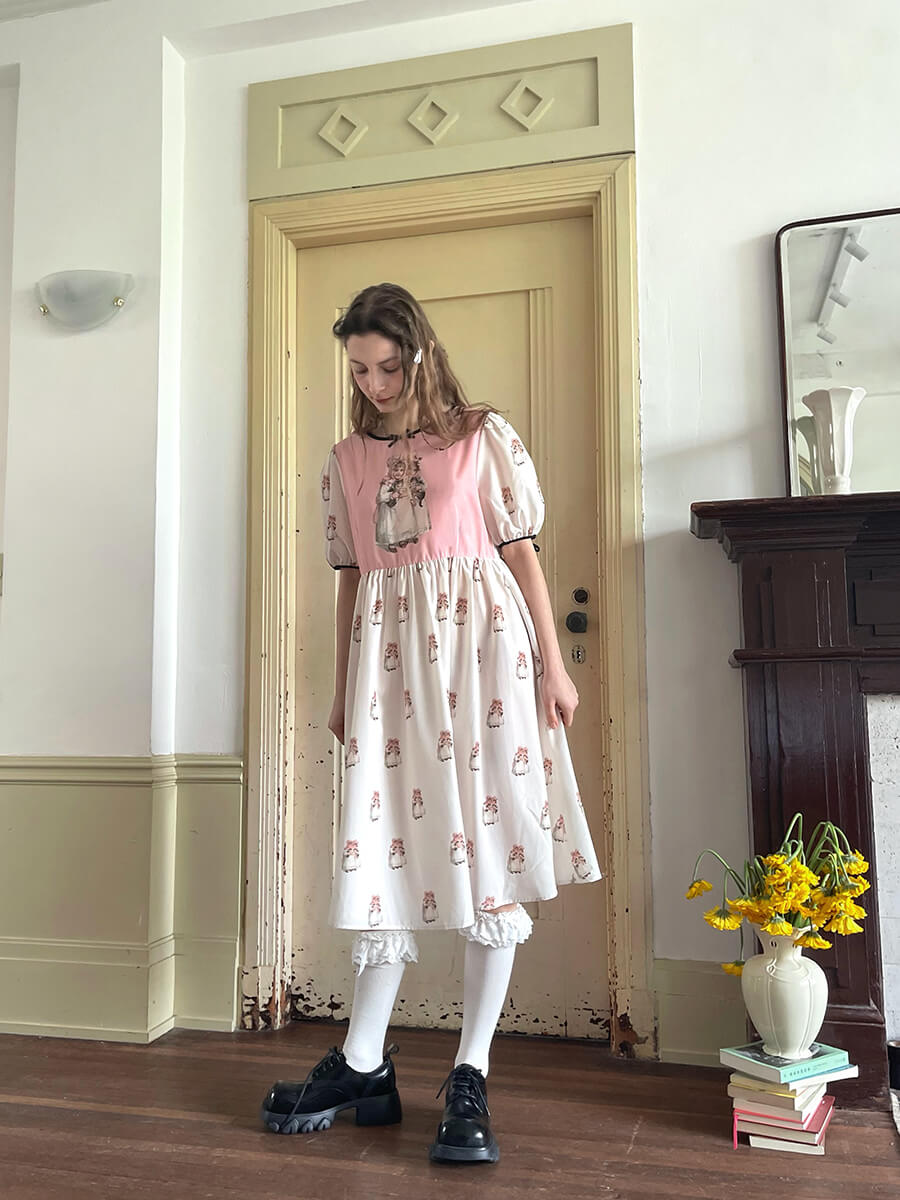 Antique Ribbon Doll Dress