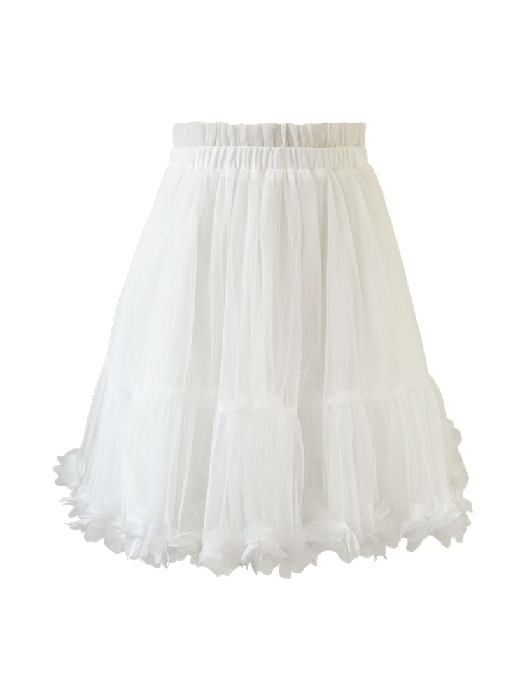 Frilly Tulle Mini Skirt