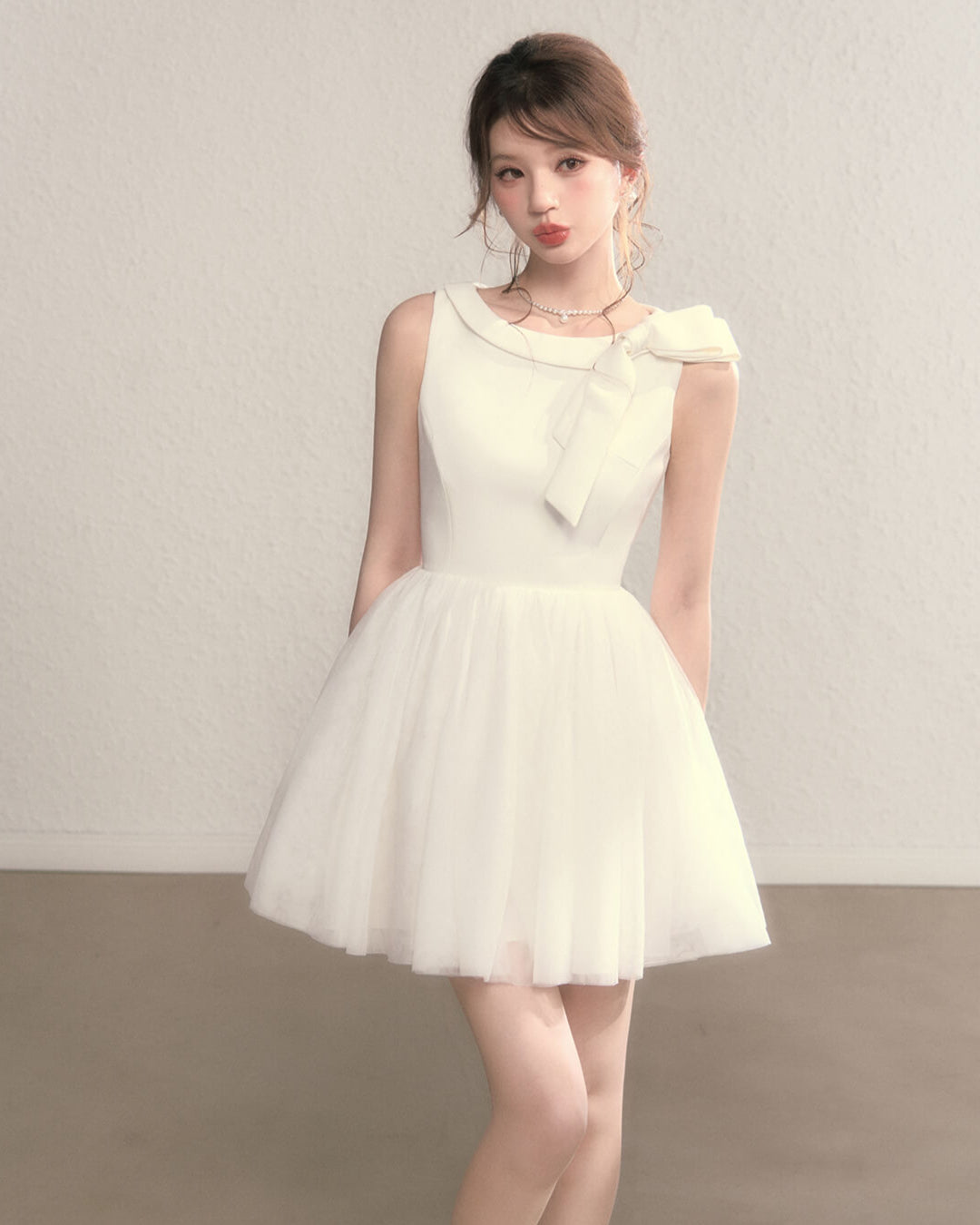 Pastel Charm Ribbon Dress(全2色)