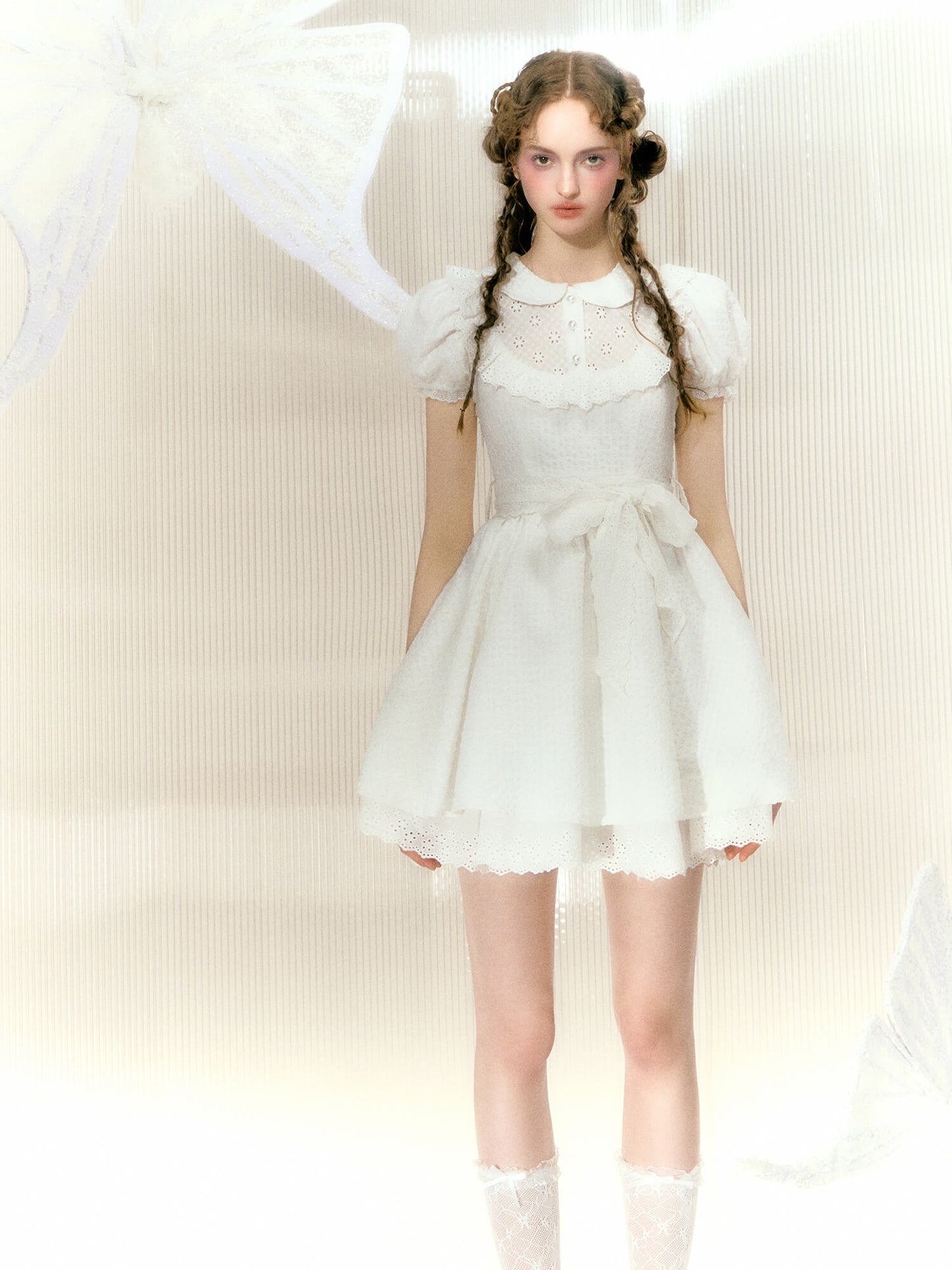 Angel White Frill Dress