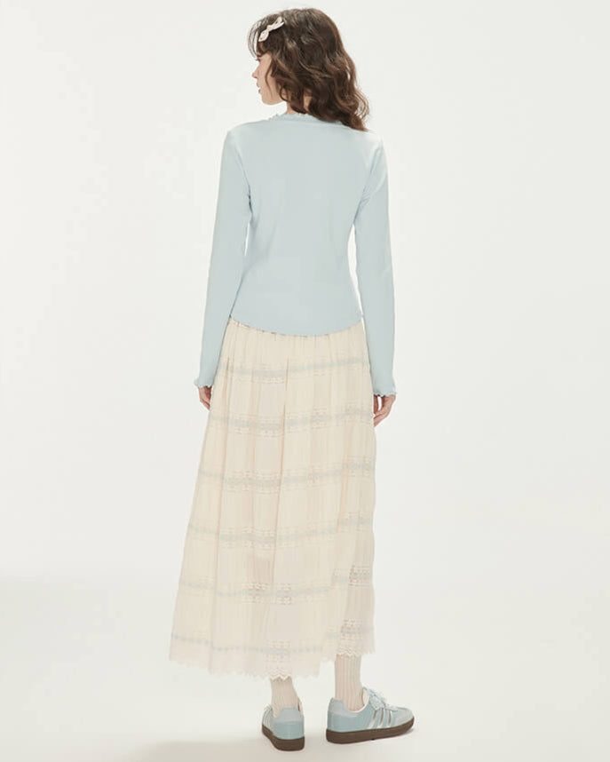 Romantic Lace Long Skirt