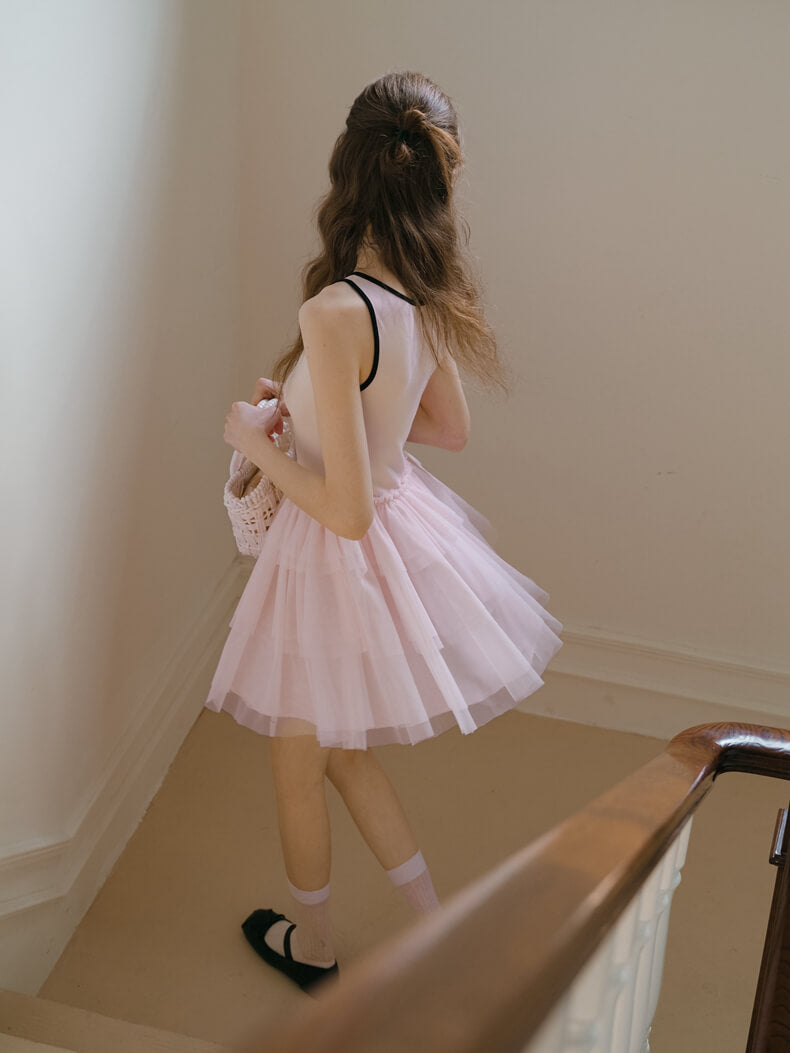 Ballerina Tulle Layered Dress