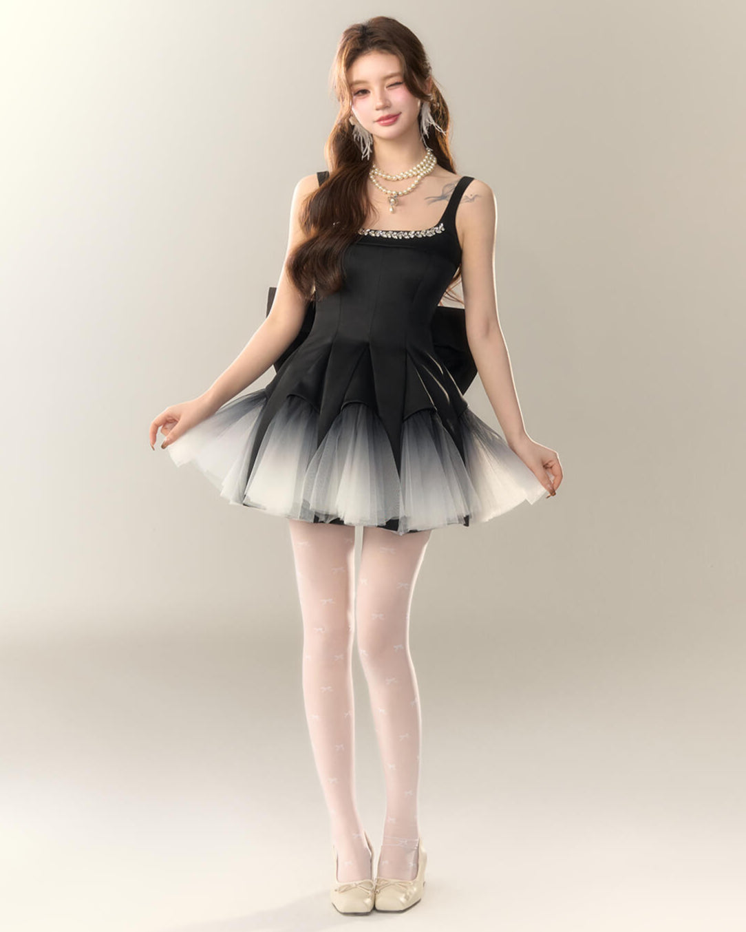 Bijou Ribbon Fairy Dress(全2色)