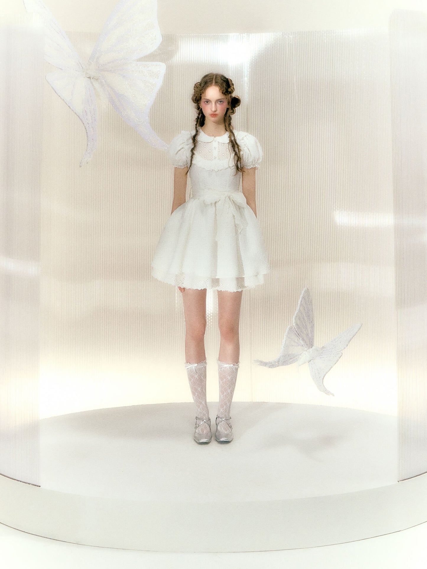 Angel White Frill Dress