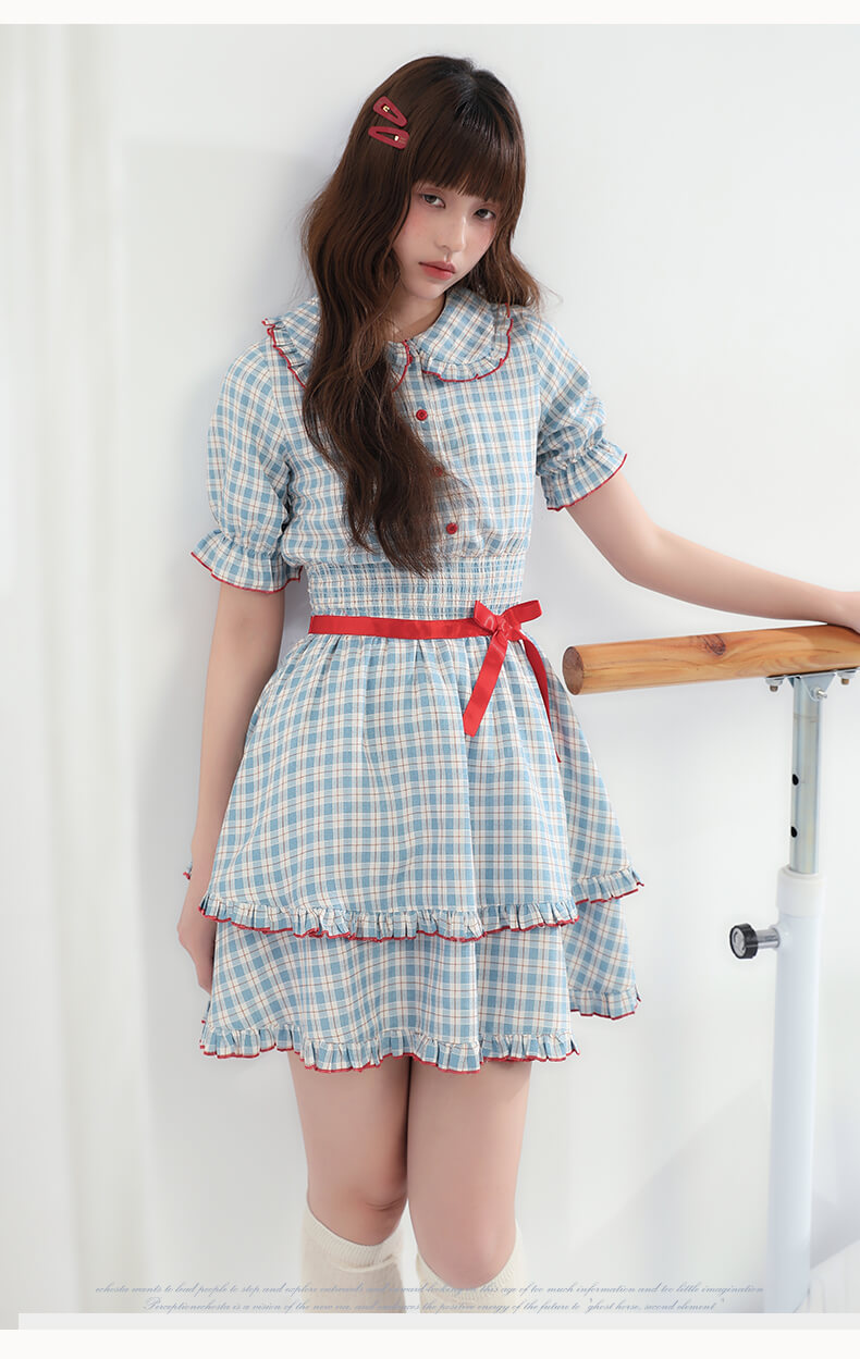 Cherry Pop Checked Dress