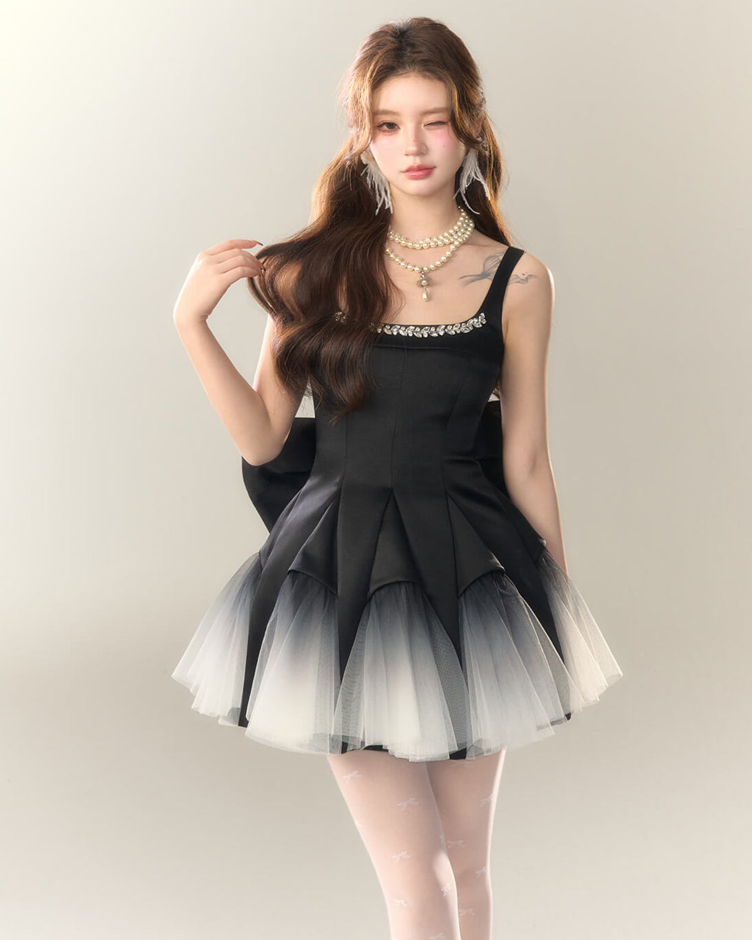 Bijou Ribbon Fairy Dress(全2色)
