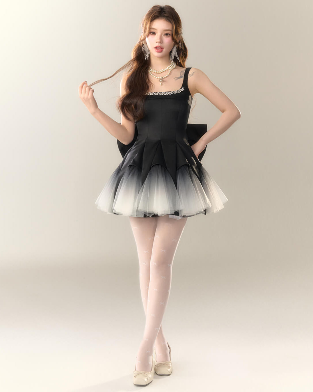 Bijou Ribbon Fairy Dress(全2色)