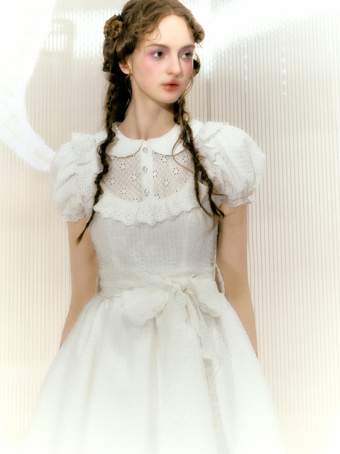Angel White Frill Dress