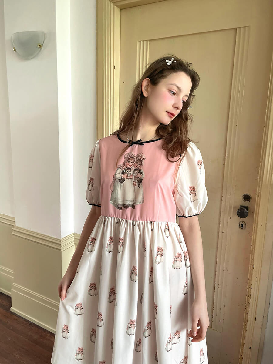 Antique Ribbon Doll Dress