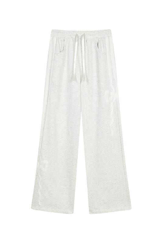 Asymmetry Ribbon Sweat Pants(全3色)