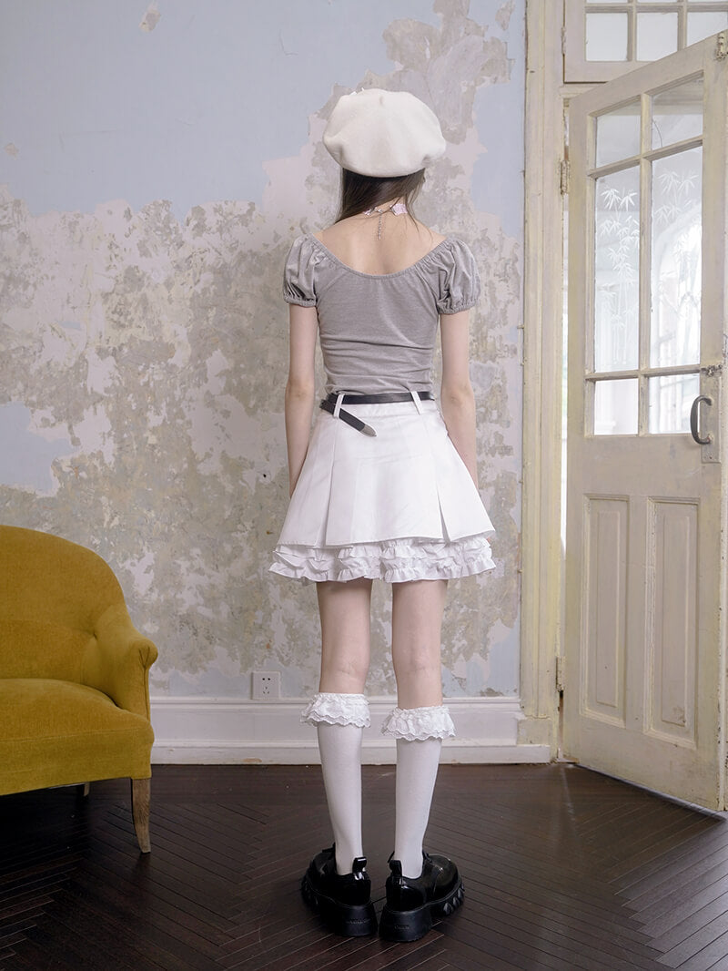 Baby Animal Heart Puff Tee(全2色)