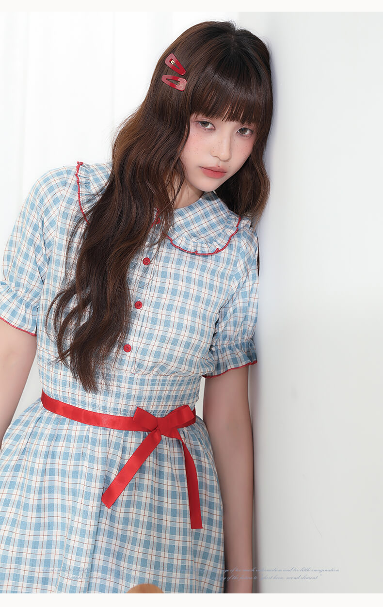 Cherry Pop Checked Dress