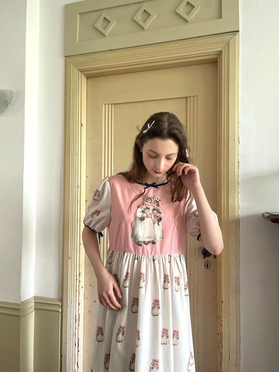 Antique Ribbon Doll Dress