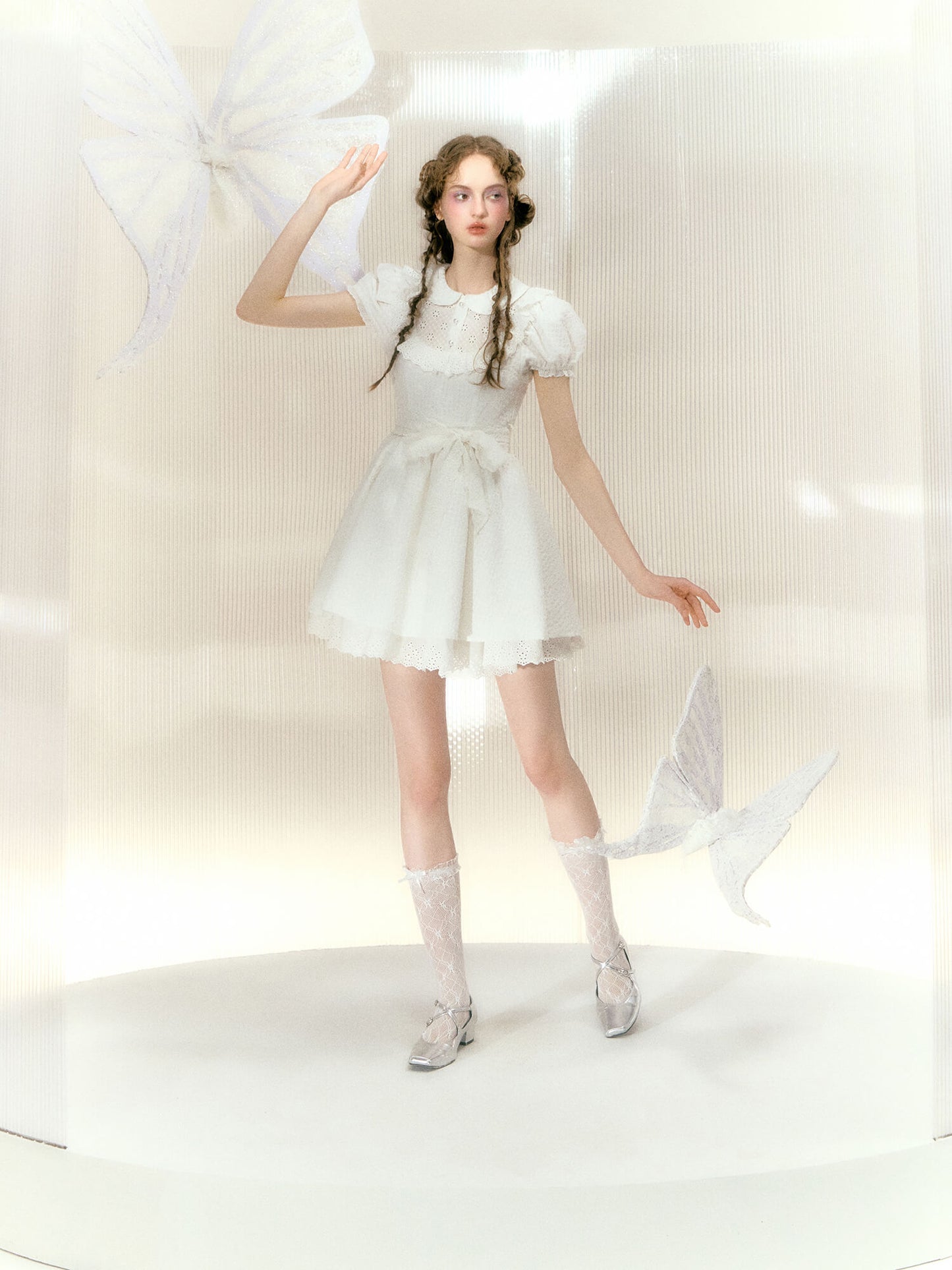 Angel White Frill Dress