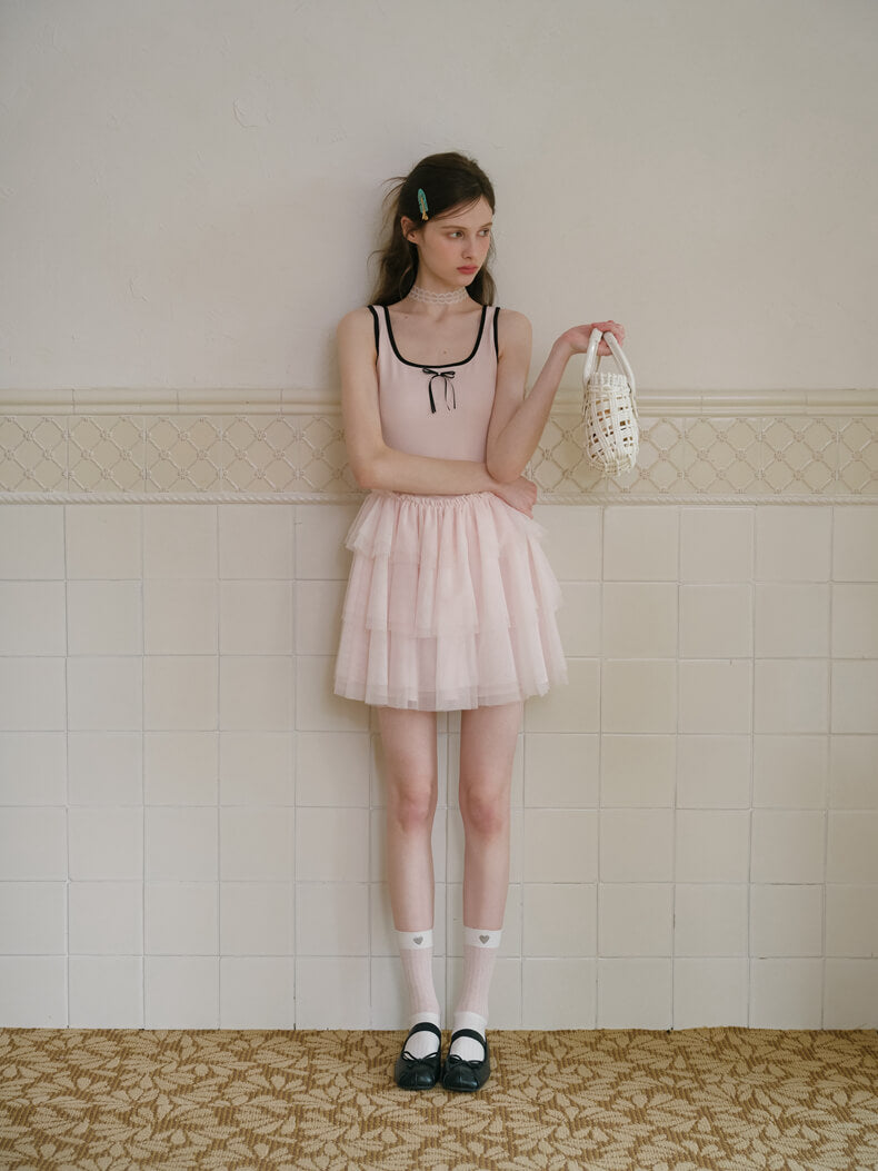 Ballerina Tulle Layered Dress