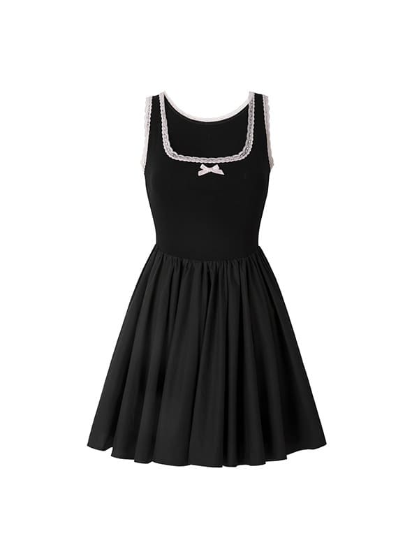 Mini Ribbon Sleeveless Dress
