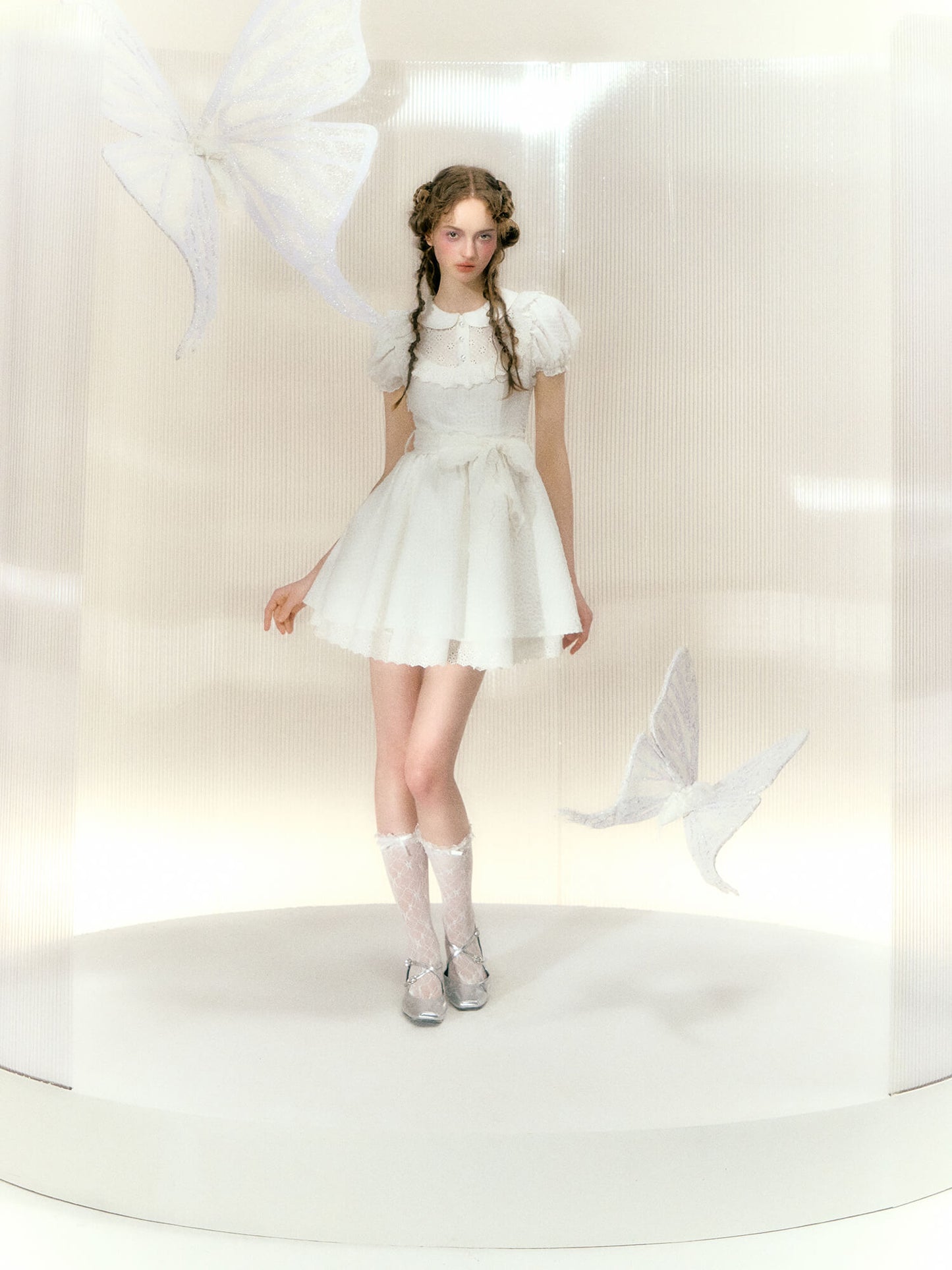 Angel White Frill Dress