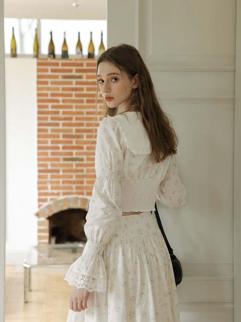 Romantic Lace Tiered Skirt