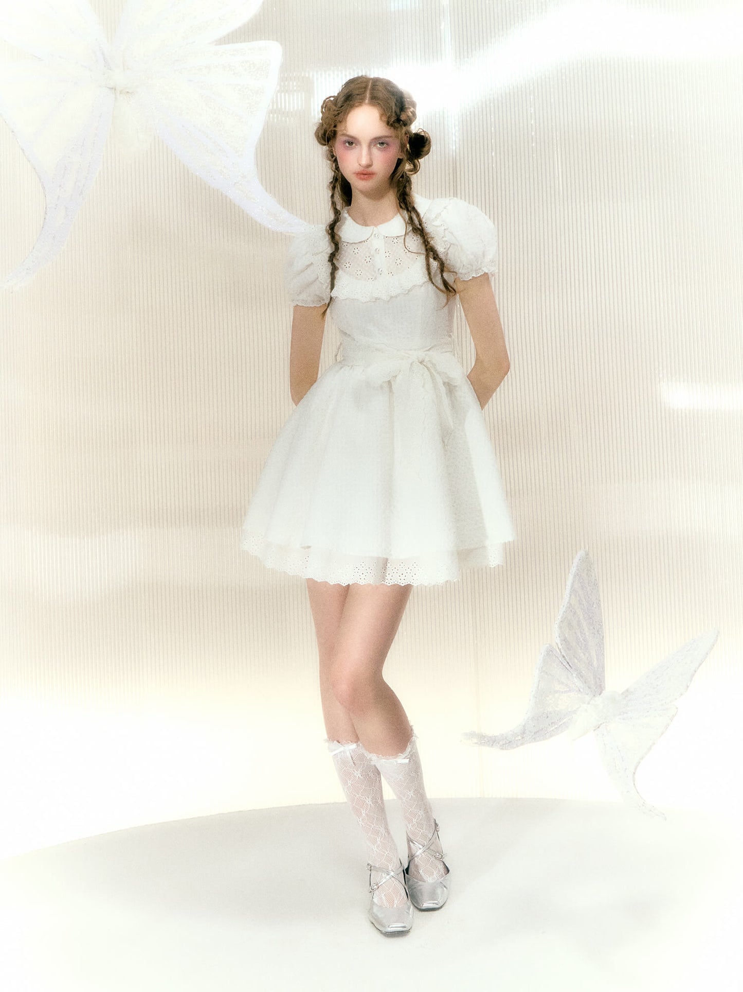 Angel White Frill Dress