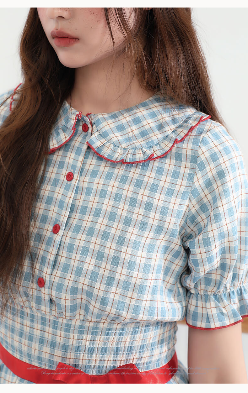 Cherry Pop Checked Dress