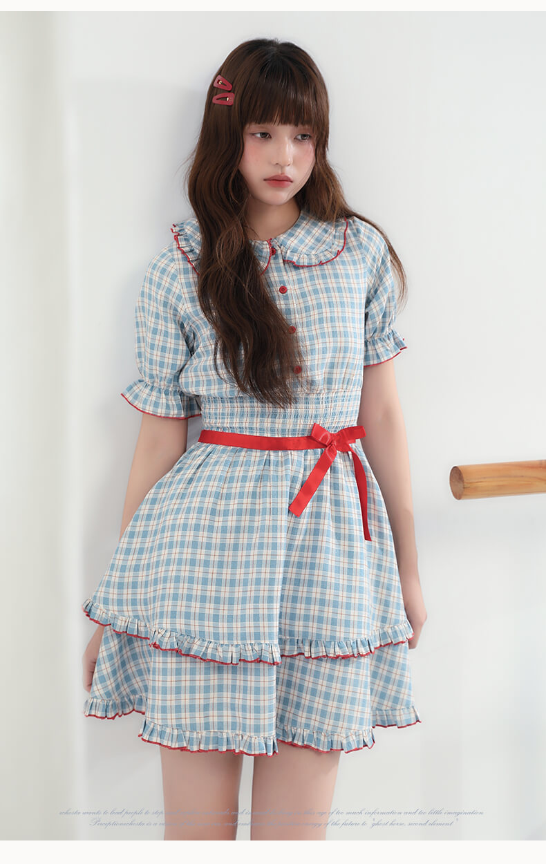 Cherry Pop Checked Dress