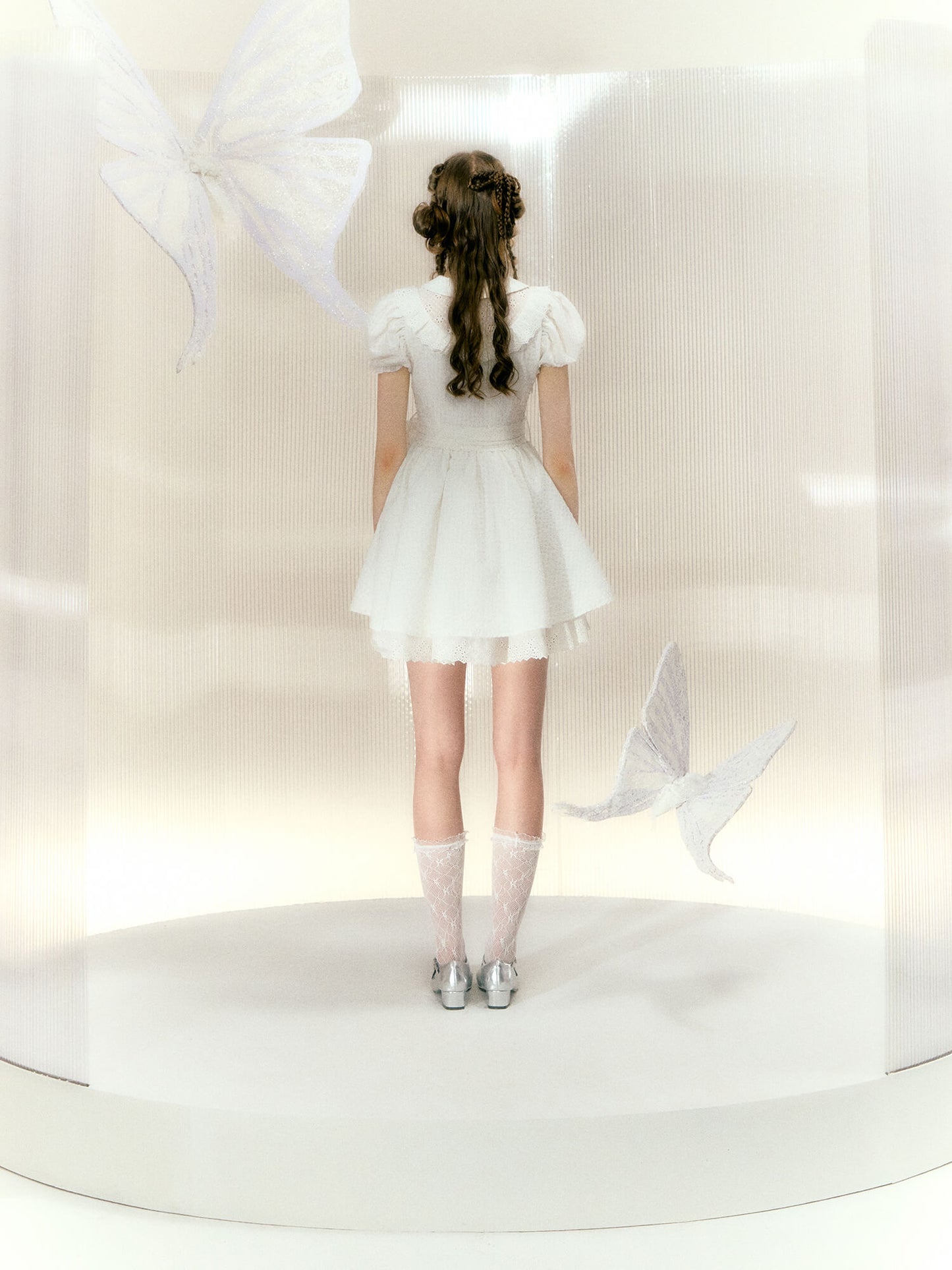 Angel White Frill Dress