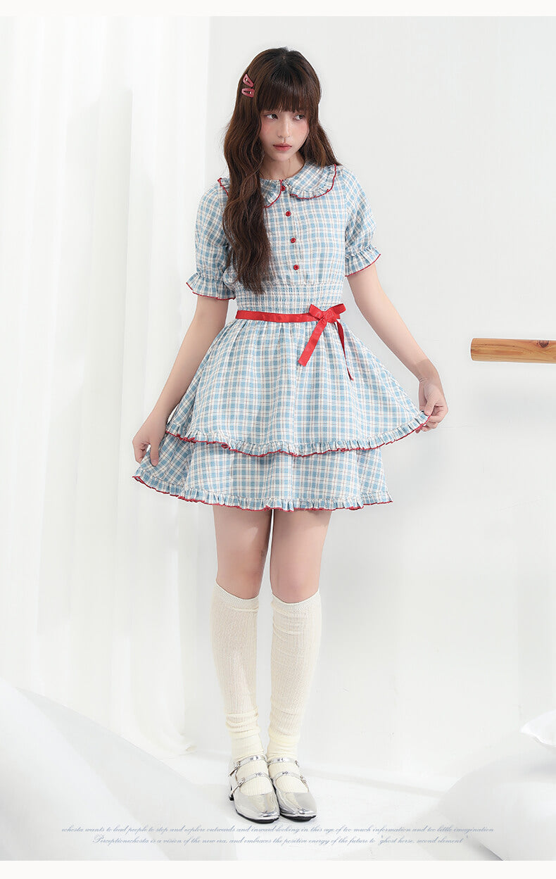 Cherry Pop Checked Dress