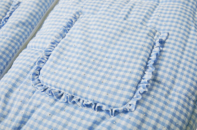 Snowy Check & Solid Reversible Outer