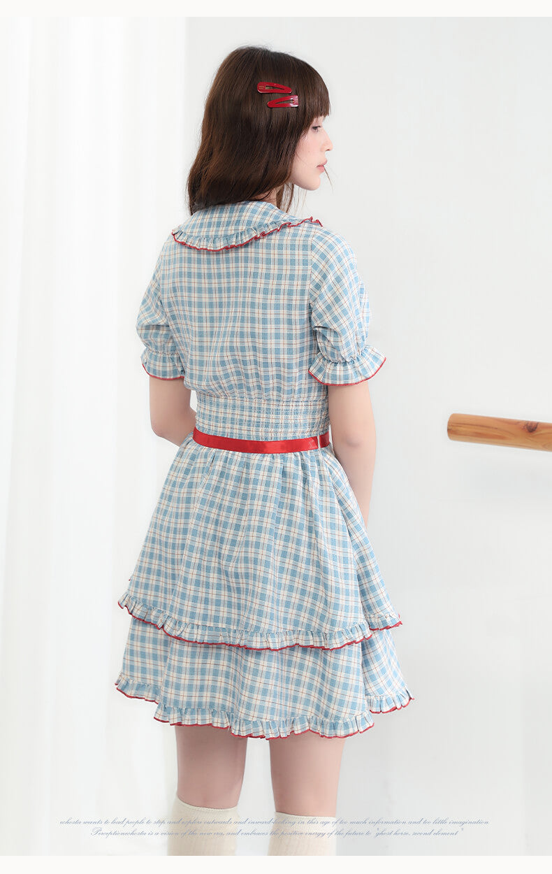 Cherry Pop Checked Dress