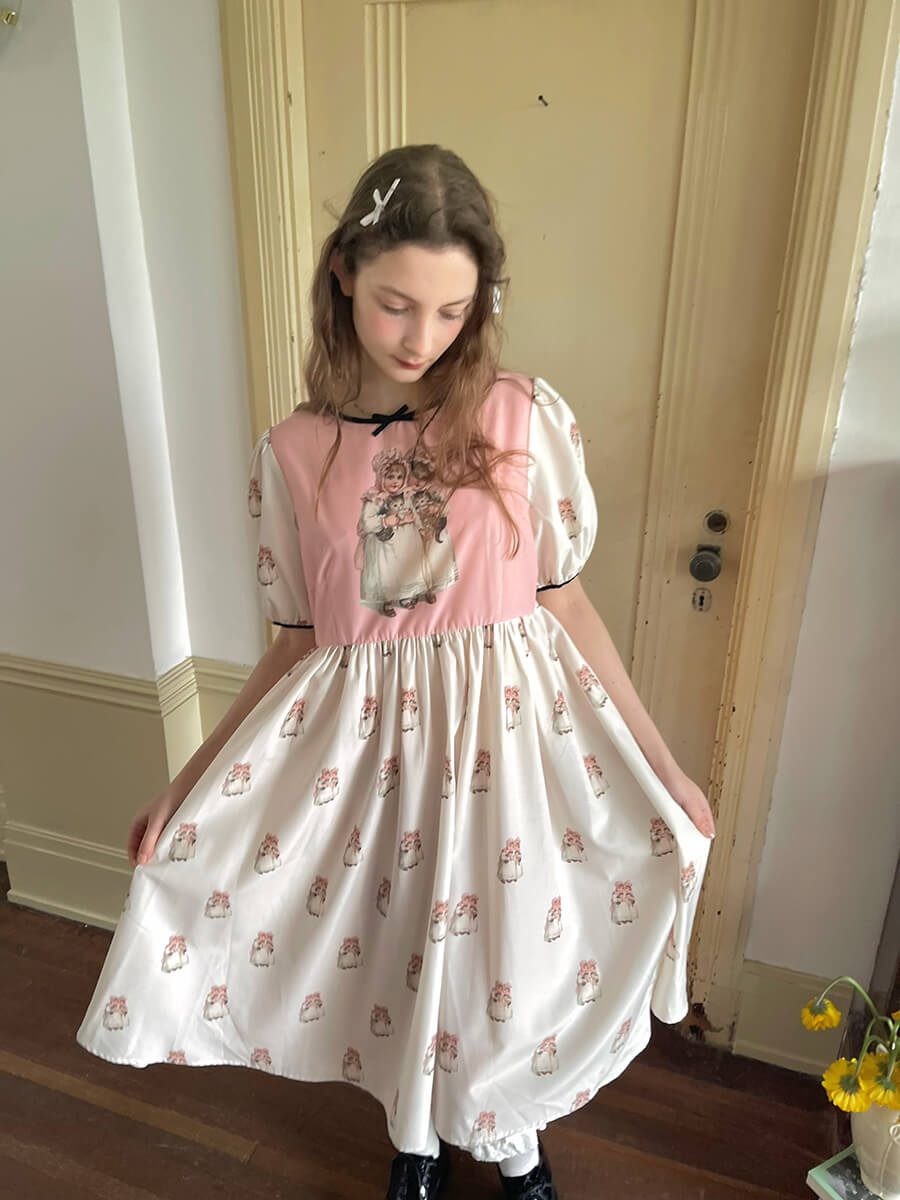 Antique Ribbon Doll Dress