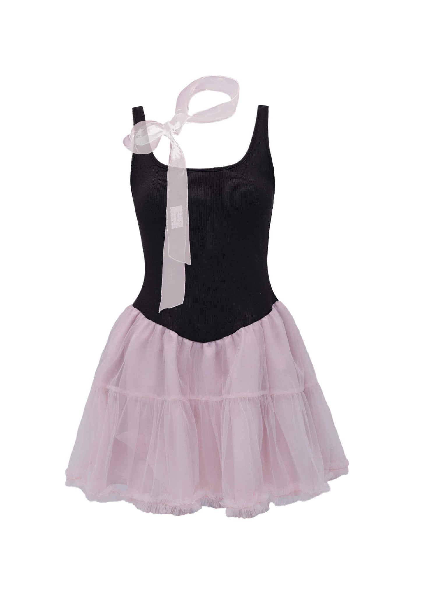 Ballerina Silhouette Pink Frill Dress