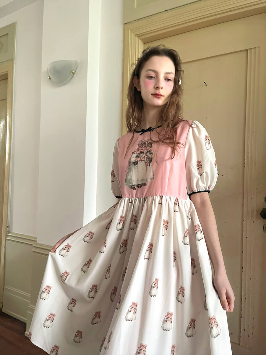 Antique Ribbon Doll Dress