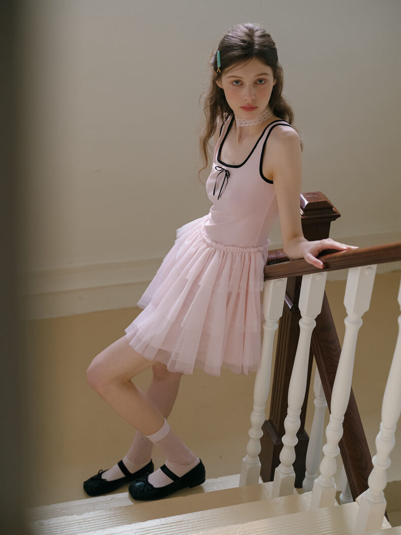 Ballerina Tulle Layered Dress